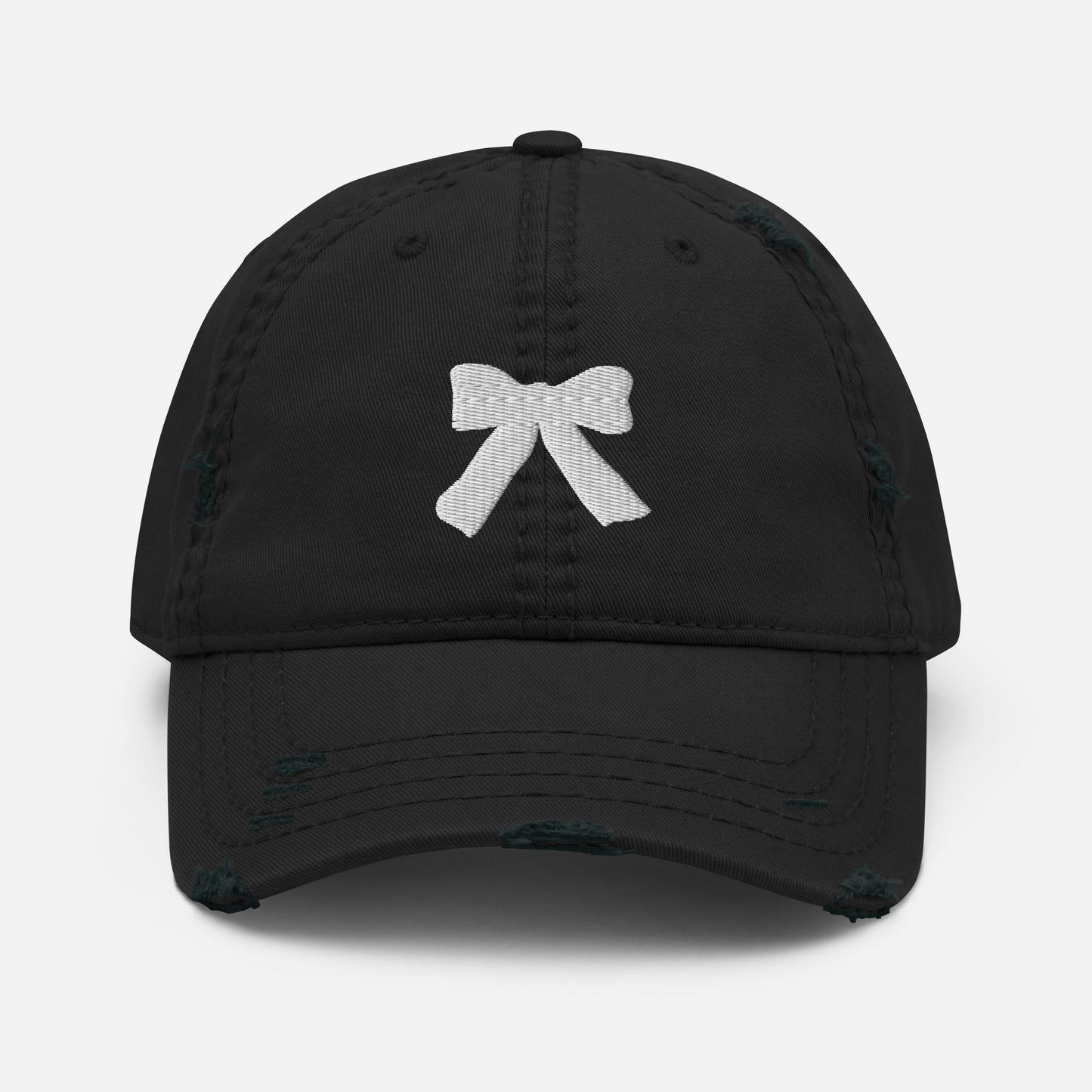 Kisco Bow Distressed Baseball Hat