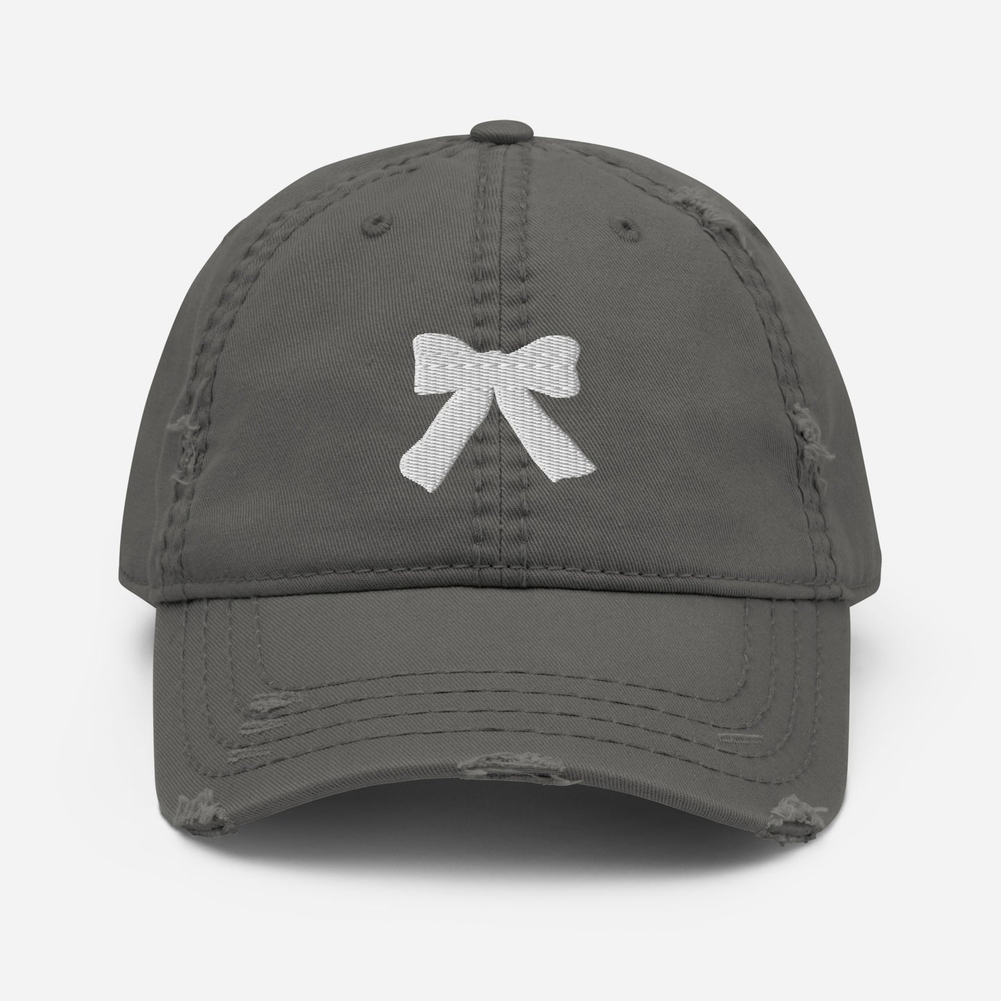 Kisco Bow Distressed Baseball Hat