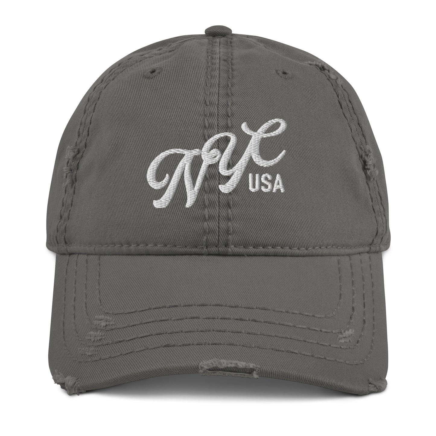 NYC USA Distressed Baseball Hat