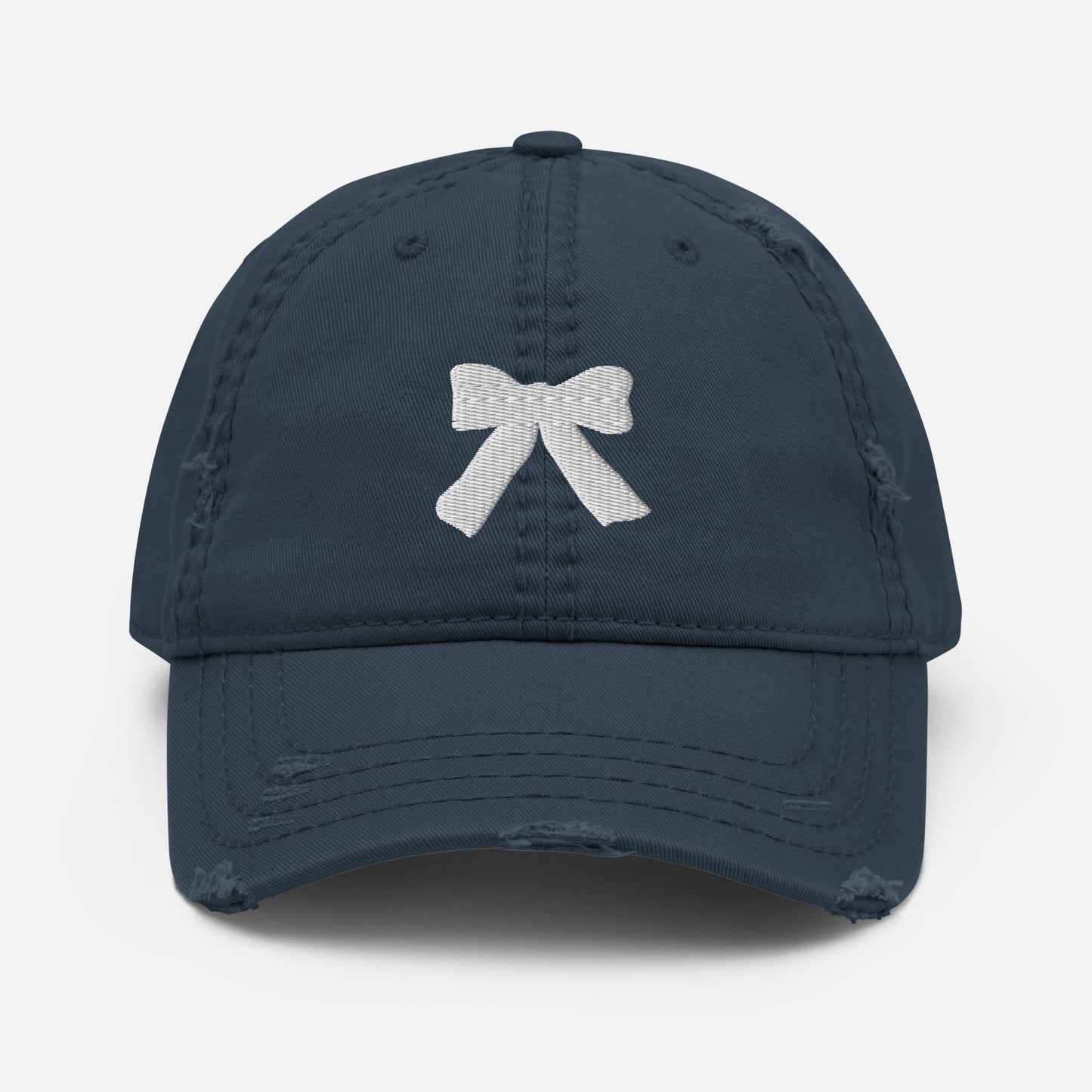 Kisco Bow Distressed Baseball Hat